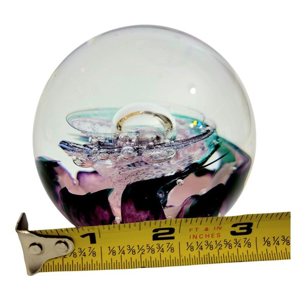 VINTAGE SELKIRK GLASS SCOTLAND TWILIGHT 1997 ETCHED MARK HANDMADE IN SCOTLAND LT - Picture 5 of 8